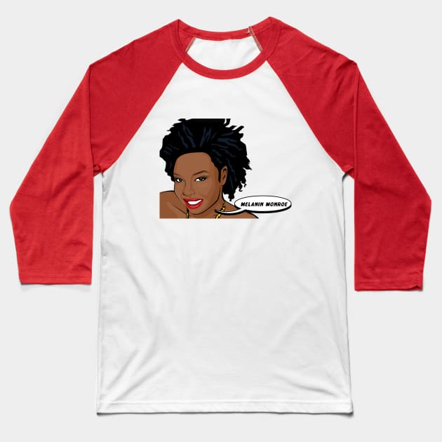 New Melanin Monroe Baseball T-Shirt by popartnoir